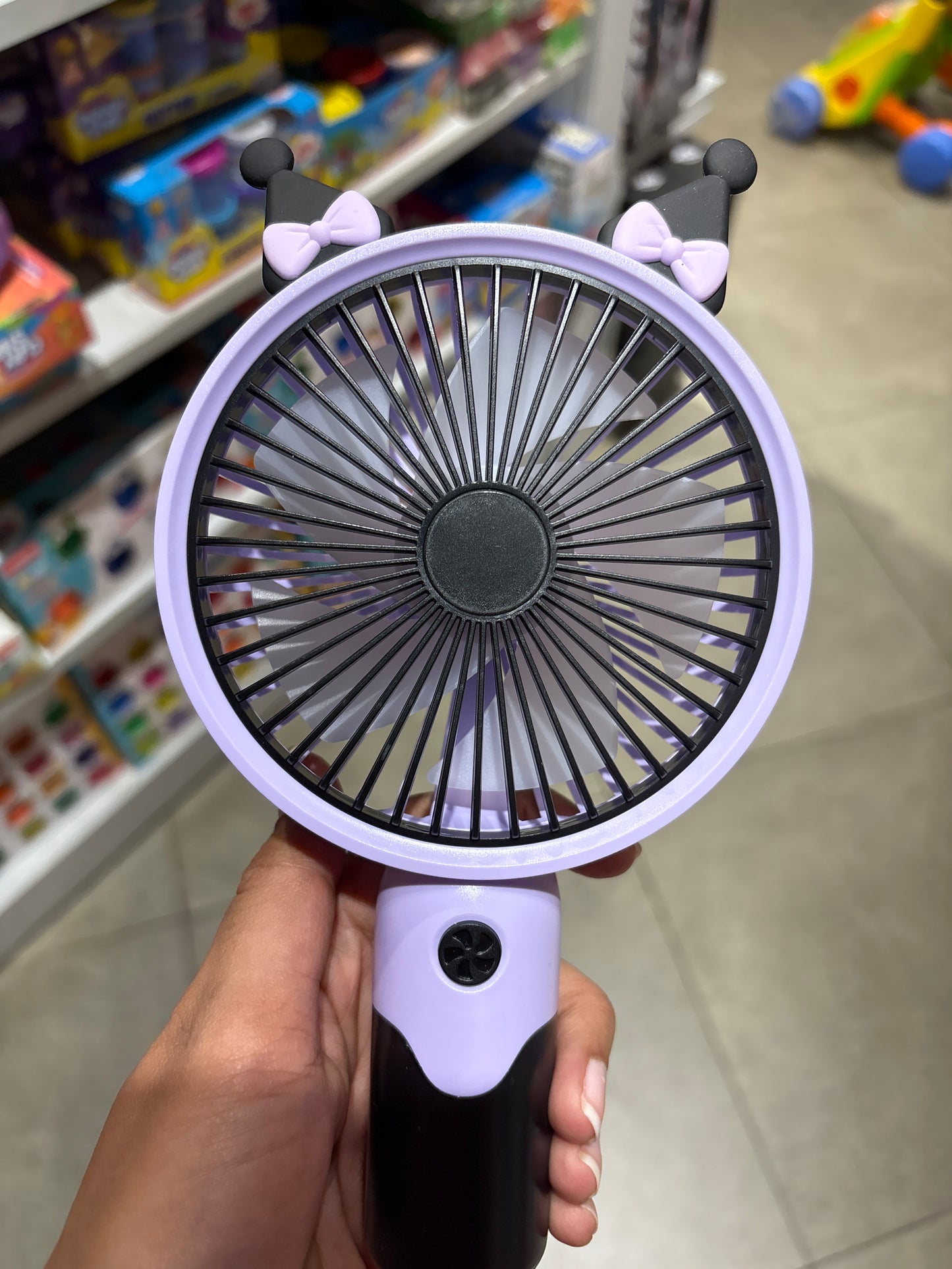 Kawaii USB Rechargeable Hand Fan with Mobile Stand