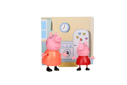 Peppa Pig and Mommy Pig Twin Figure Pack with Scene Card