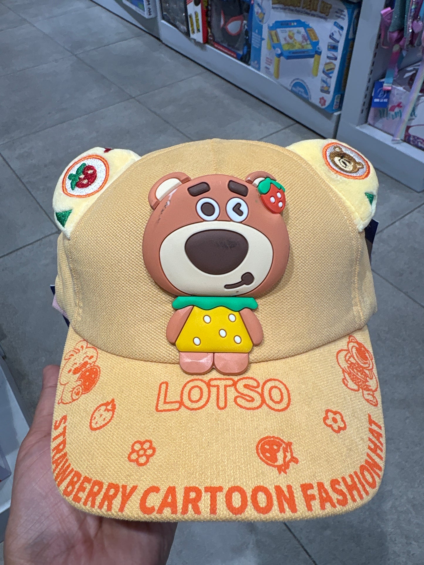 Lotso Strawberry Cartoon Fashion Cap
