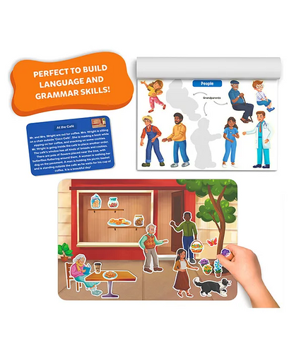 Skillmatics Sticker Stories Creative Activity Kit, 150+ Reusable Stickers