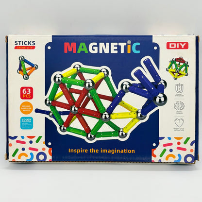 Magnetic Sticks Set (63 Pcs)
