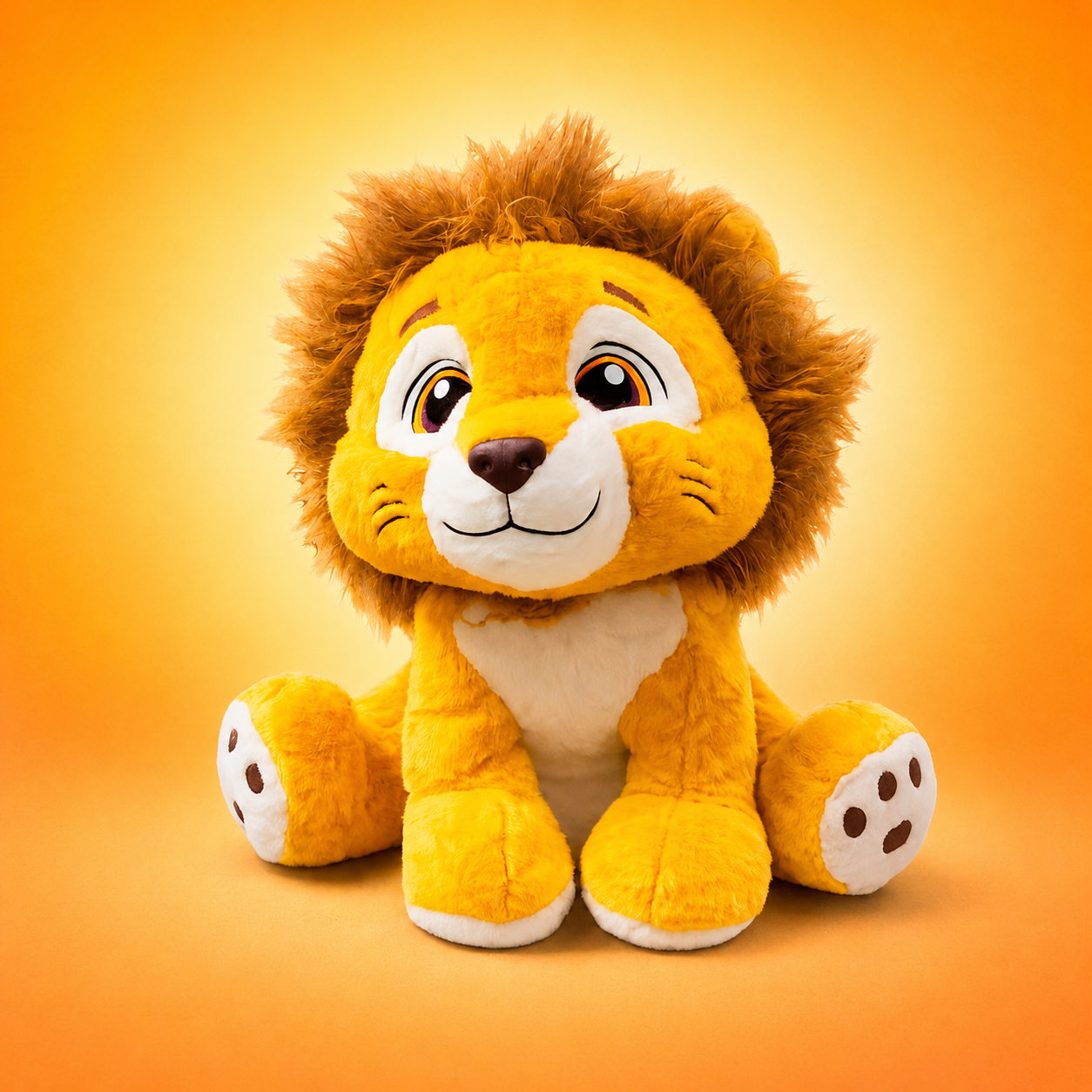 Cute Lion Soft Toys 43cm (Yellow)