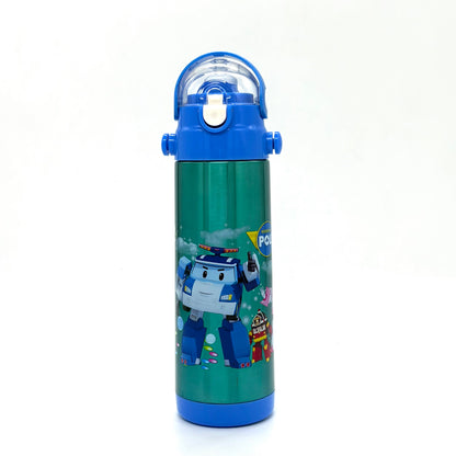 Marvel and Disney Characters Insulated Water Bottle with Straw 500ml