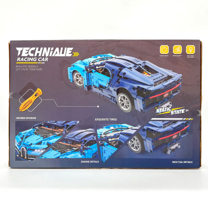 Techniaue Racing Car Static Model Building Blocks Set – 1408 Pcs