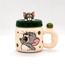 Tom and Jerry Ceramic Mug with Character Topper Lid