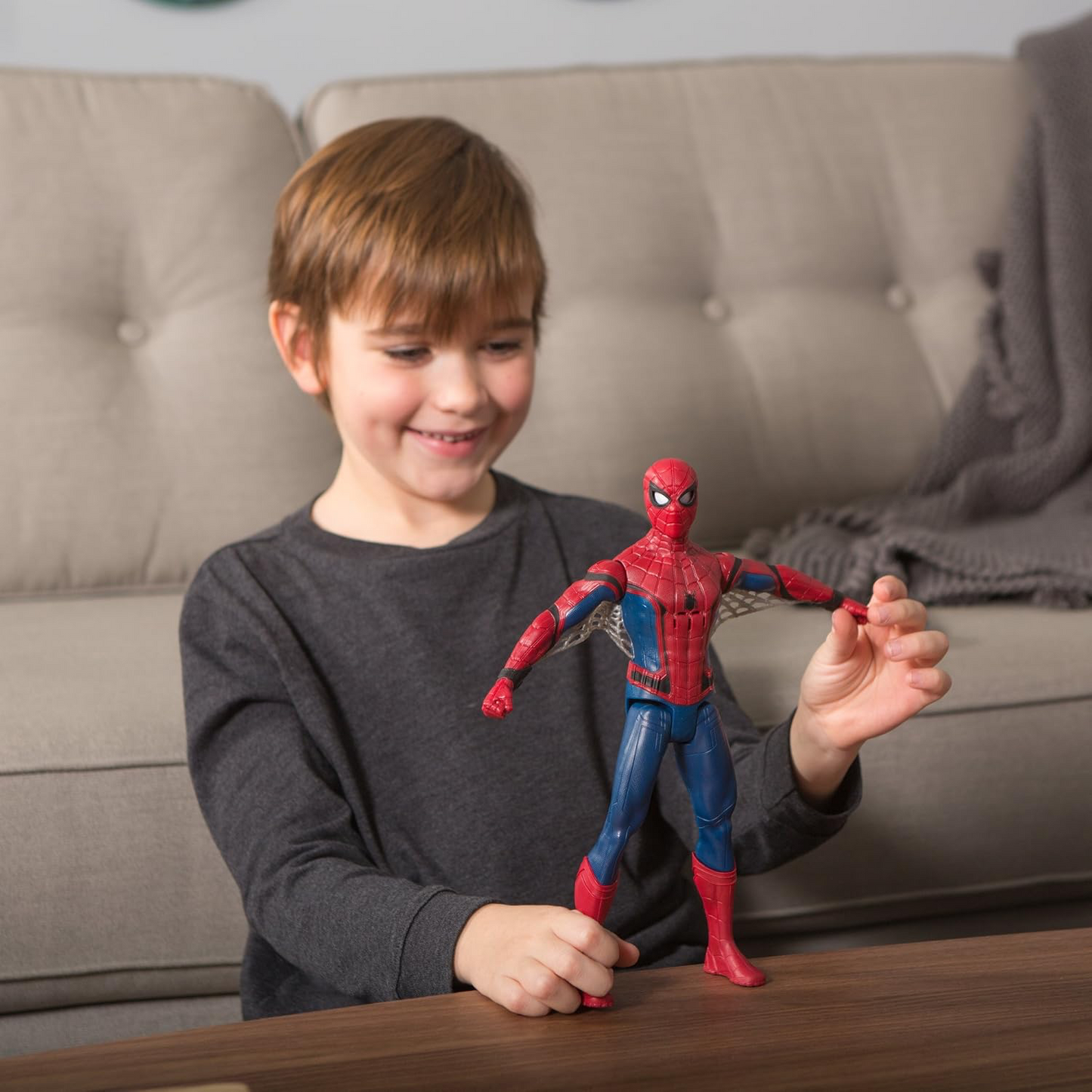 Spiderman Homecoming Action Figure with Sound and Eye Blinking