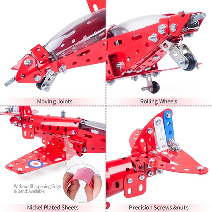Metal Airplane Constuction Toy -   201 Pcs
