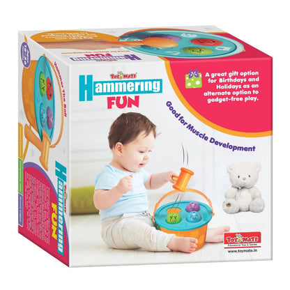 Toymate Hammering Fun – Ball Hammer Activity Toy with Animal Balls Ages 18–36 Months