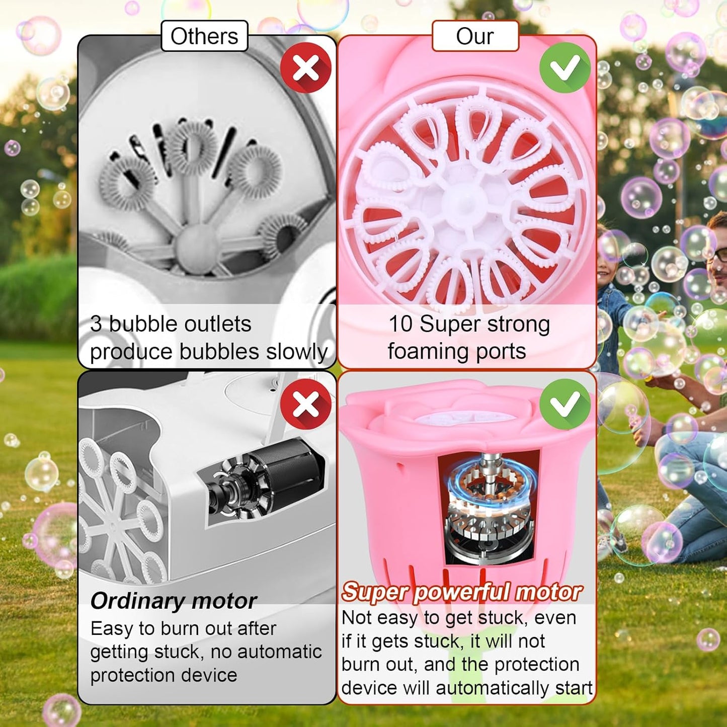 Rose Plant Automatic Bubble Machine