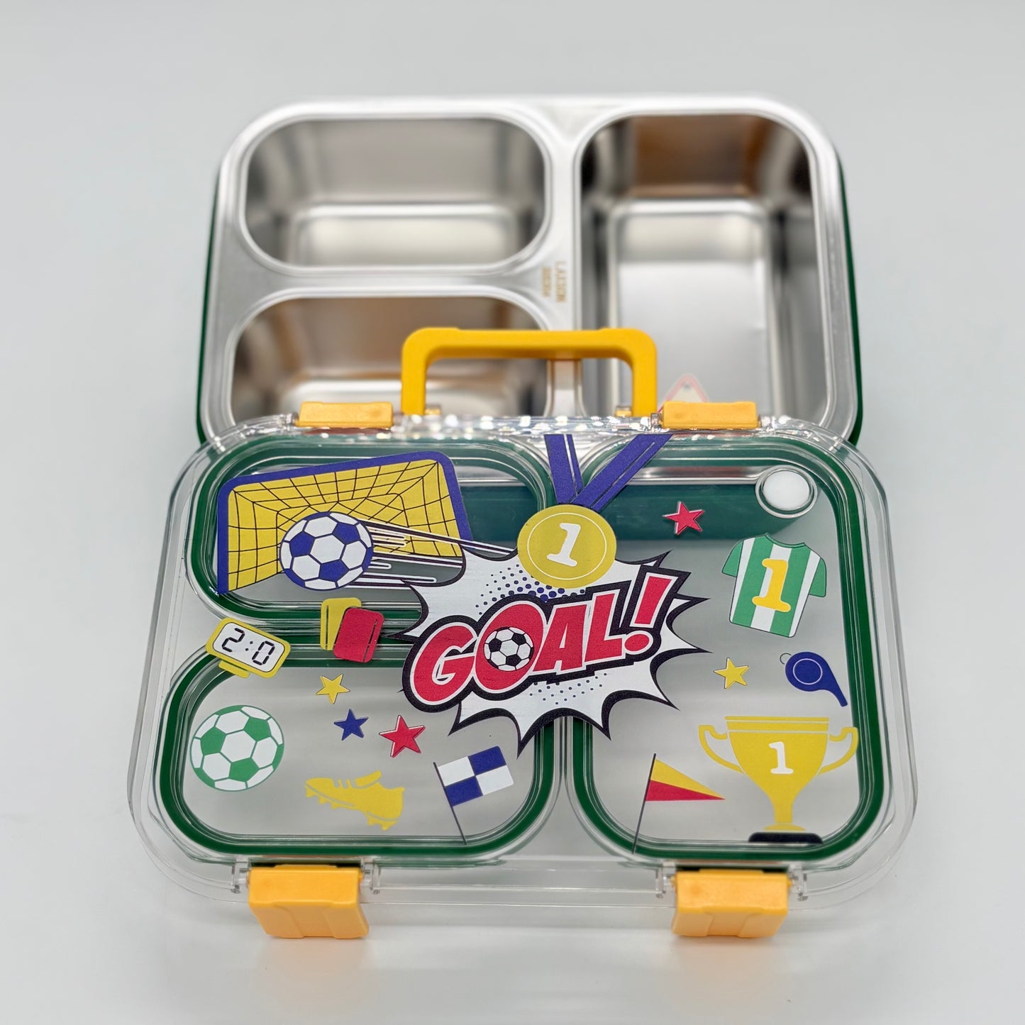 Back to School Steel Lunch Box, 3 Grid