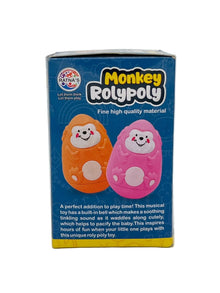Ratna's Monkey Roly Poly Musical Wobble Toy (3+ Months)