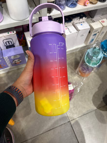 Motivational Time Marker Water Bottle - Large Gradient BPA Free