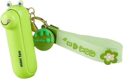 Mini Fan With Torch Keychain