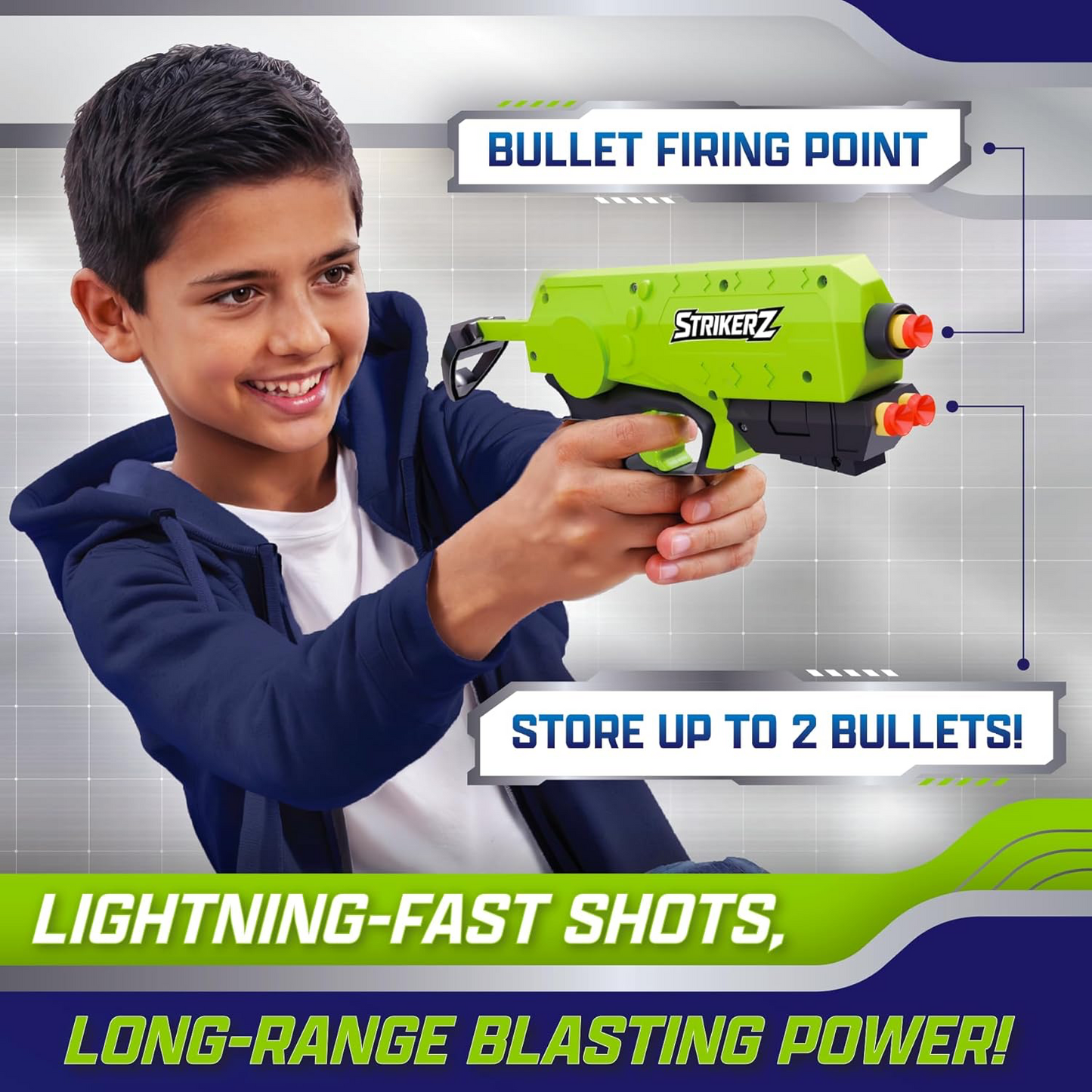 Superplay Strikerz Foam Bullet Blaster Gun