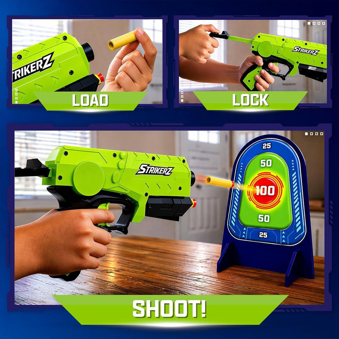 Superplay Strikerz Foam Bullet Blaster Gun