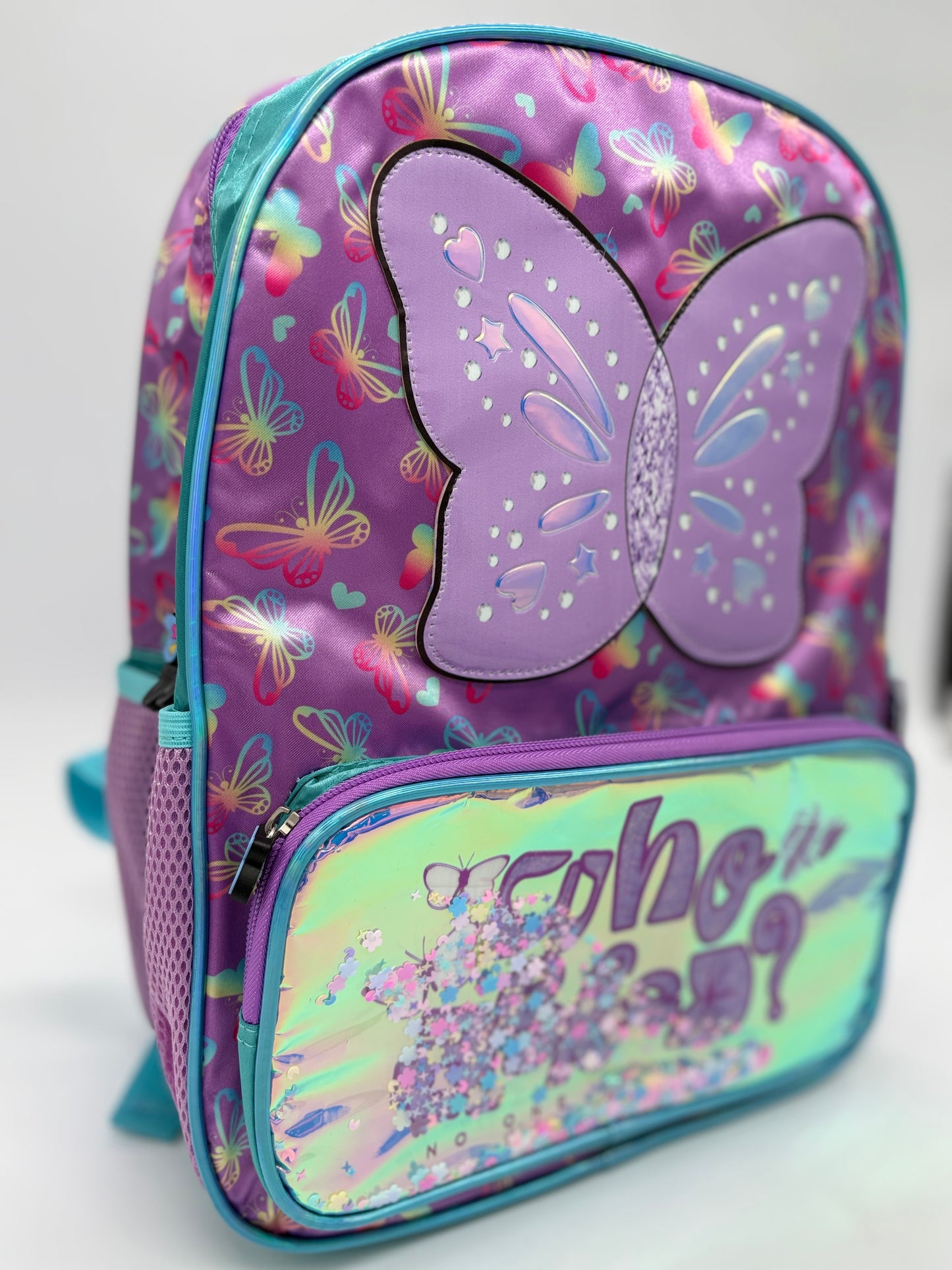 Purple Butterfly School Bag