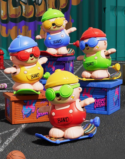 Cute Mini Skateboard Bear Wind Up Toy