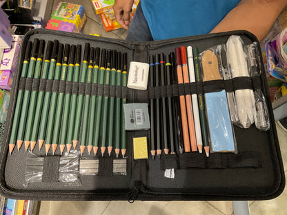 KeepSmiling 42 Pcs Professional Sketch Drawing Set with Carry Case
