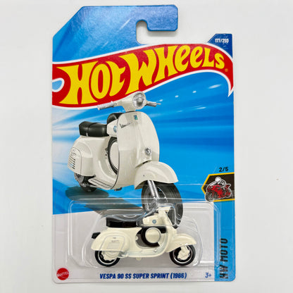 Hot Wheels Set of 4 - Mercedes-Benz 560 SEC AMG, 71 Mustang Funny Car, El Viento, Vespa 90 SS Super Sprint 1:64 Die-Cast
