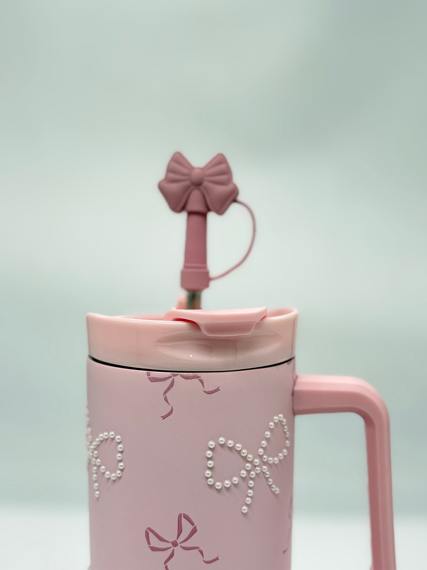 Bow Pearl Insulated Tumbler 1200ml with Straw