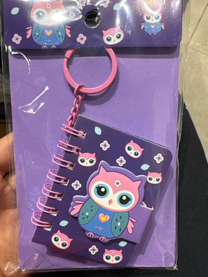 Mix Character Keychain Mini Notebook
