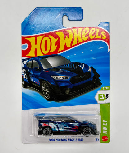 Hot Wheels 1:64 Die-Cast Set of 4 - Corvette Gasser, Motocompo, Pass N Go, Mach-E 1400