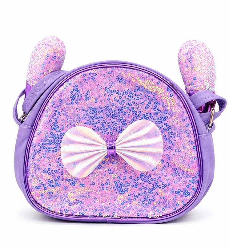 Sequin Bunny Ear Bow Handbag for Girls