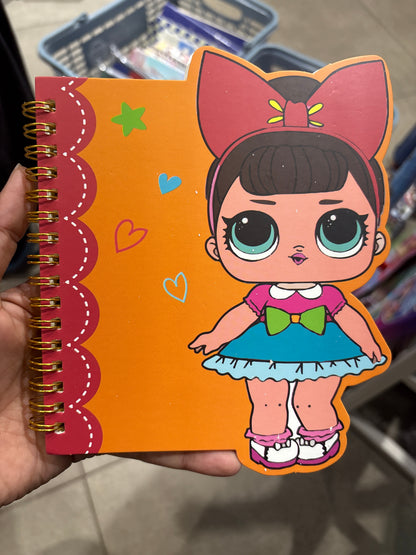 LOL Doll Print Spiral Small Diary
