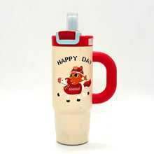 Cartoon Insulated Steel Tumbler with Handle 800ml
