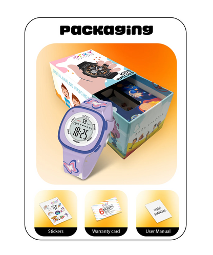 Spiky Spkeva15 Square Digital Watch for Kids