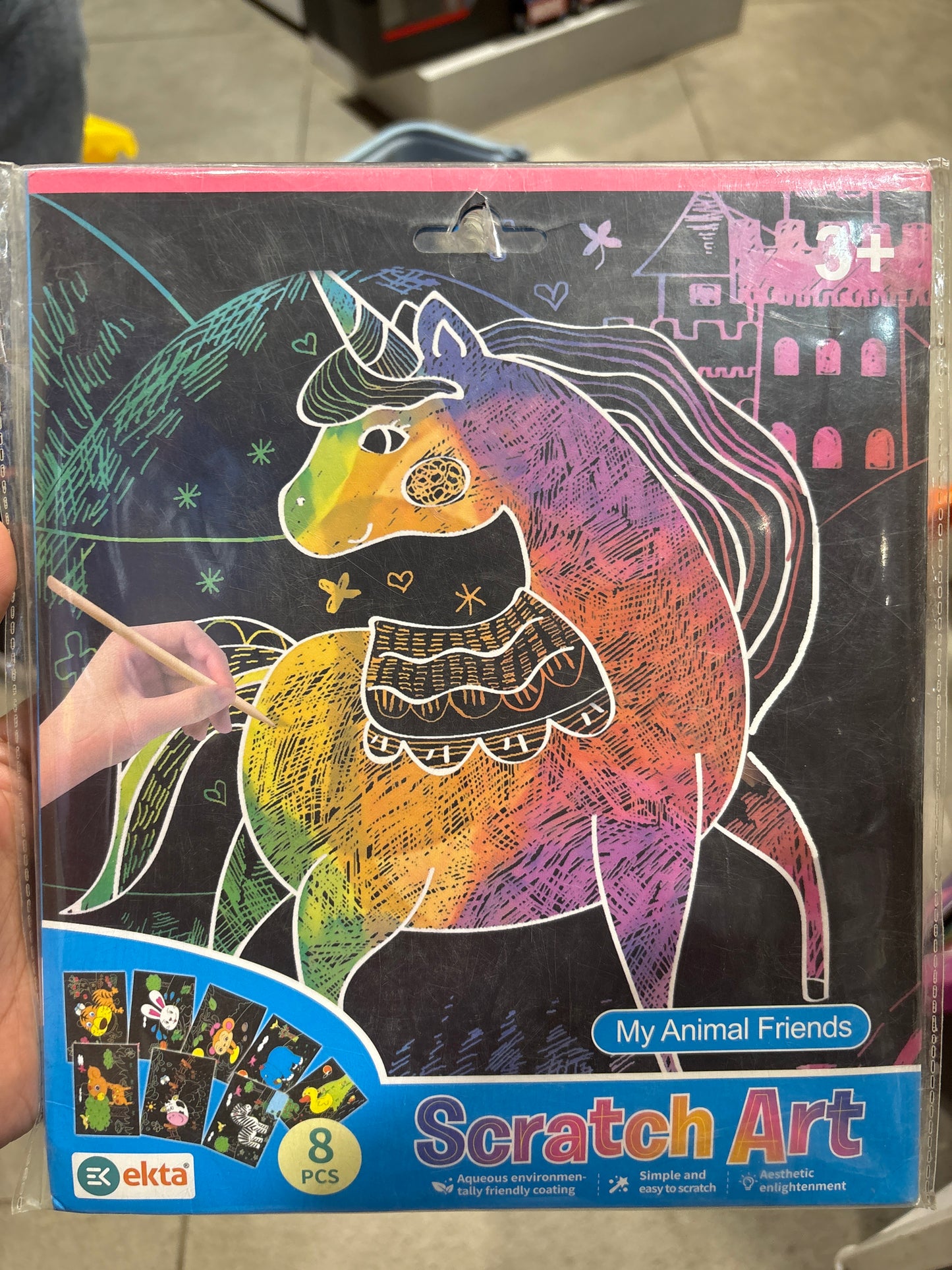 Ekta Scratch Art My Animal Friends Set