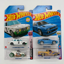 Hot Wheels 1:64 Die-Cast Set of 4 - Maserati Shamal, Alfa Romeo Giulia Ti Super, Bounce N Bass, Instant Boost