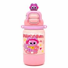 Cute Bear Insulated 2-in-1 Sipper Bottle with Cup 500ml