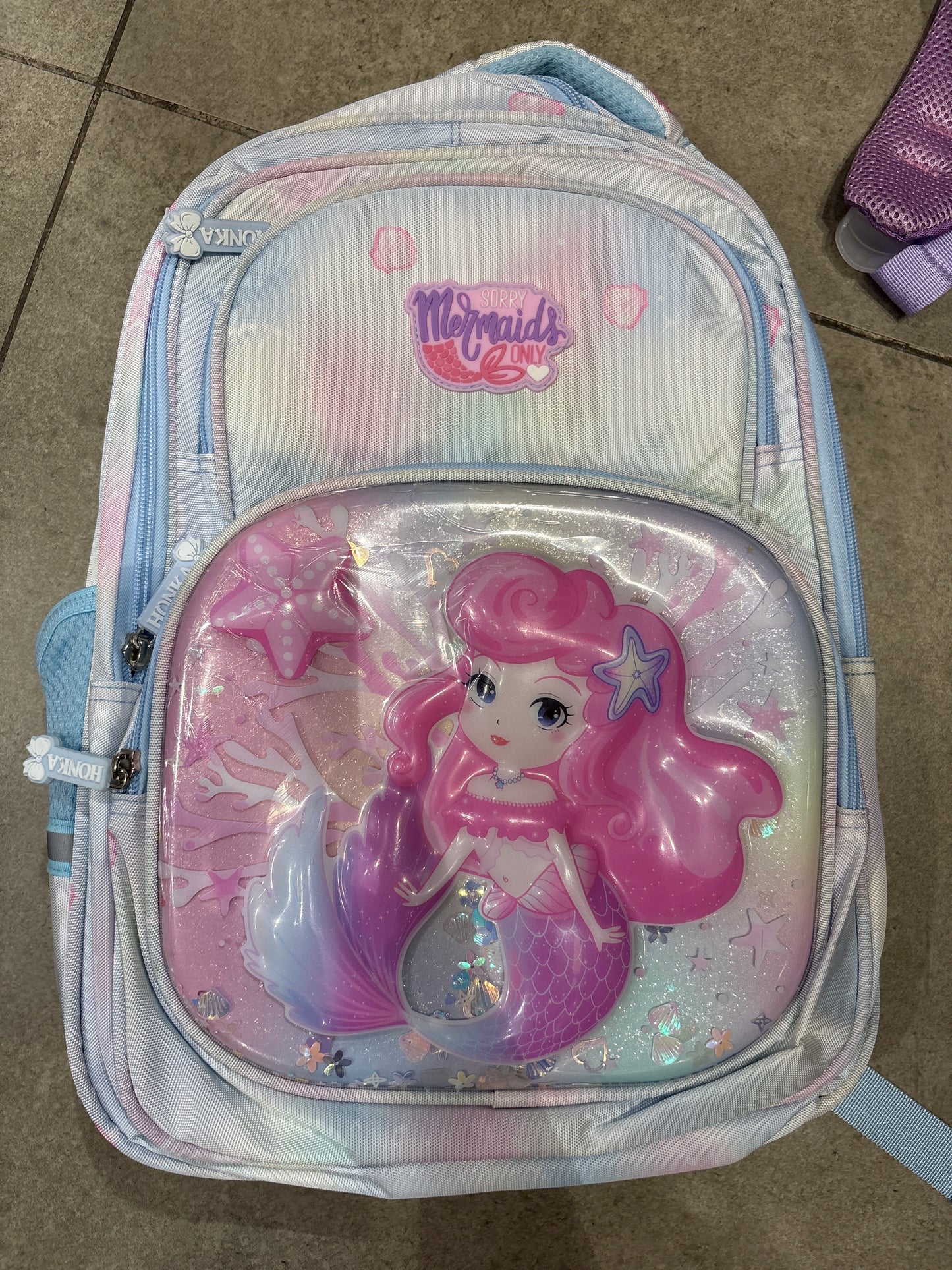Mermaid Zone Iridescent School Backpack