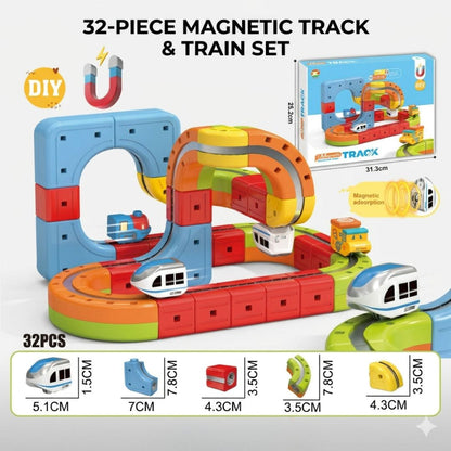DIY Magnetic Levitation Train Track  Building Set, 32 Pcs
