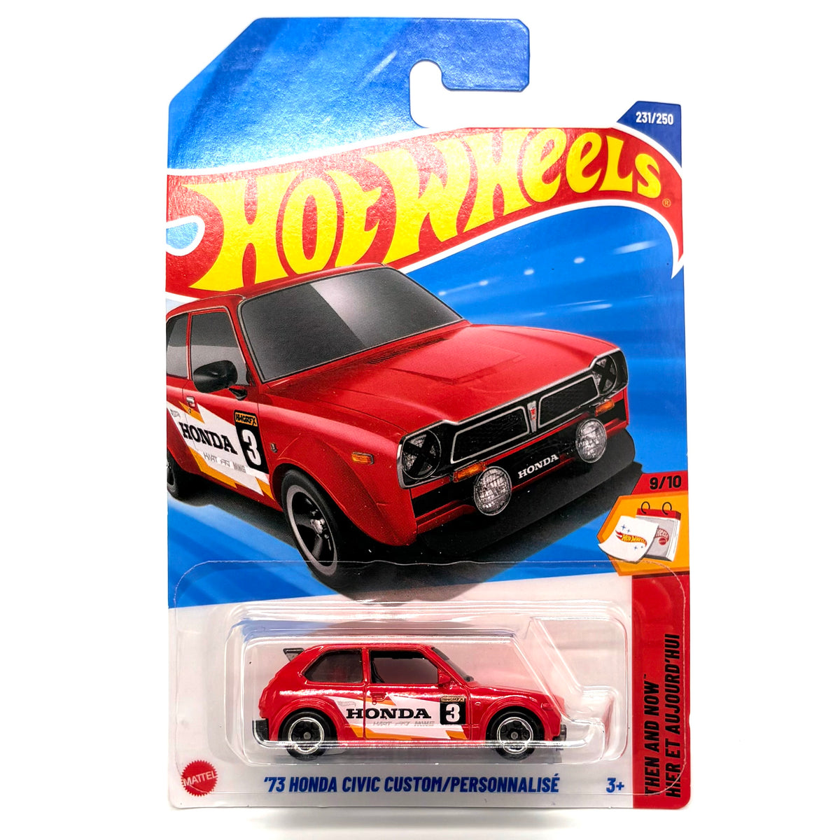 Hot Wheels Basic Mainline Car '73 Honda Civic Custom/Personnalise