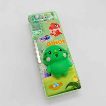 Cat and Dino Magnetic Compass Box