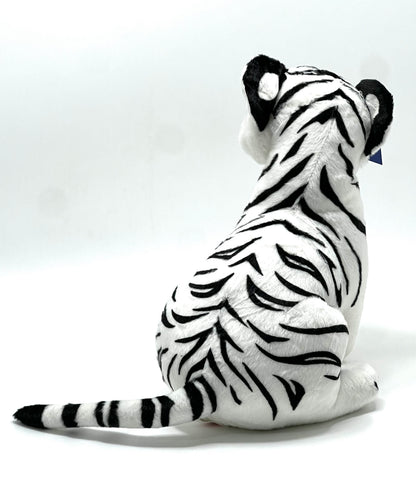 White Tiger Plush Soft Toy – 30 cm Realistic Stuffed Animal for Kids