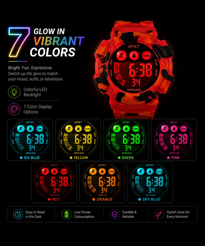 Spiky Spkeva63 Digital Sports Watch for Kids