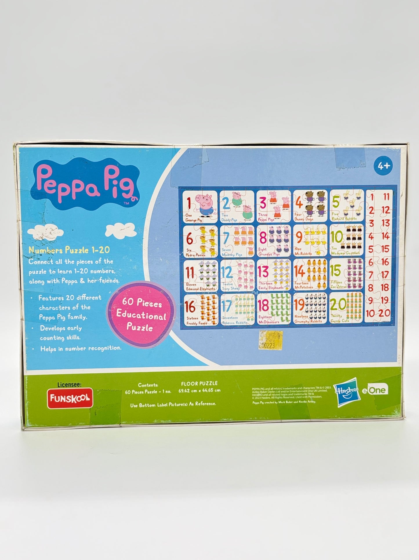Funskool-Peppa Pig The Days of The Week,Educational,39 Pieces,Puzzle,for 3 Year Old Kids and Above,Toy
