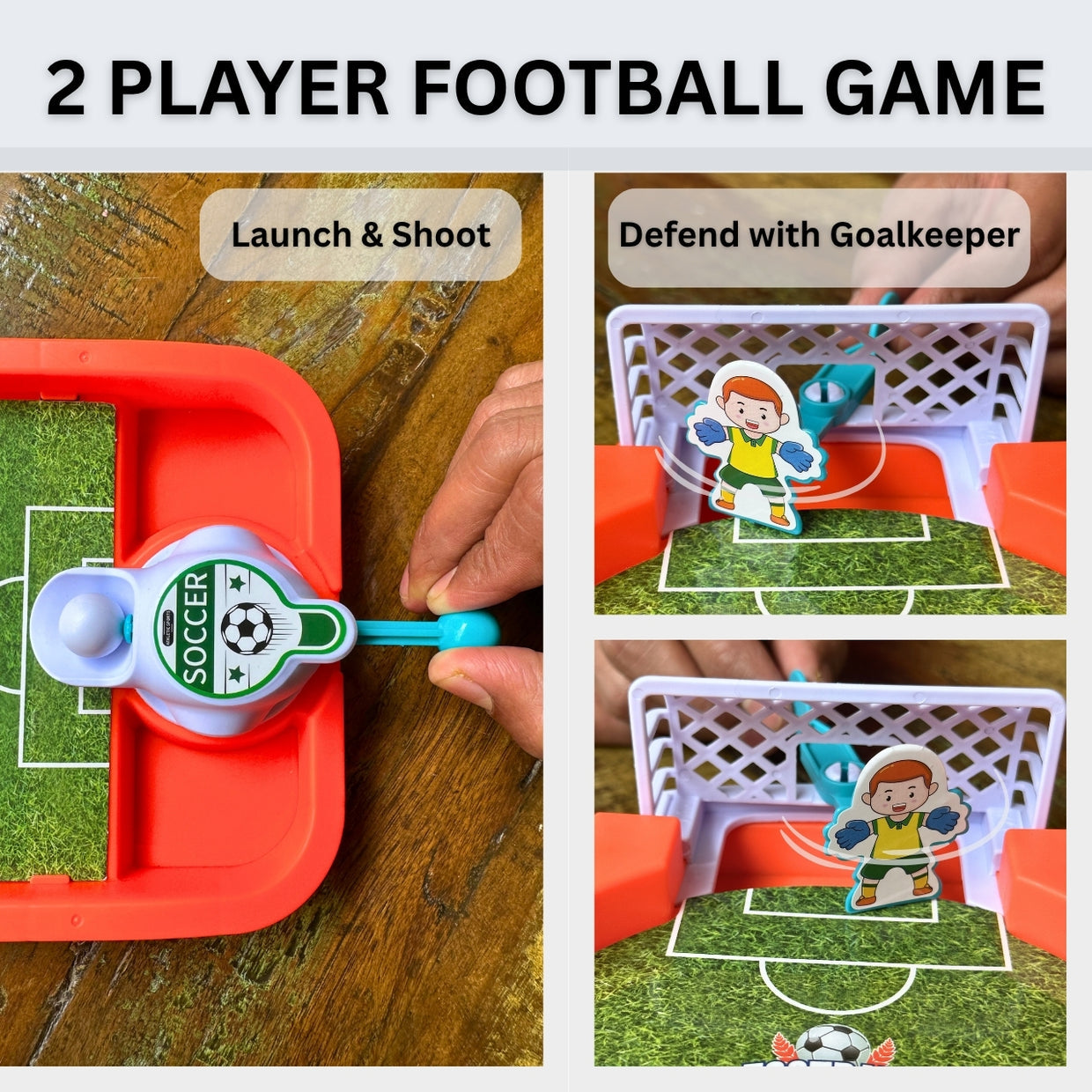 Penalty Strikers 2-Player Tabletop Football Game