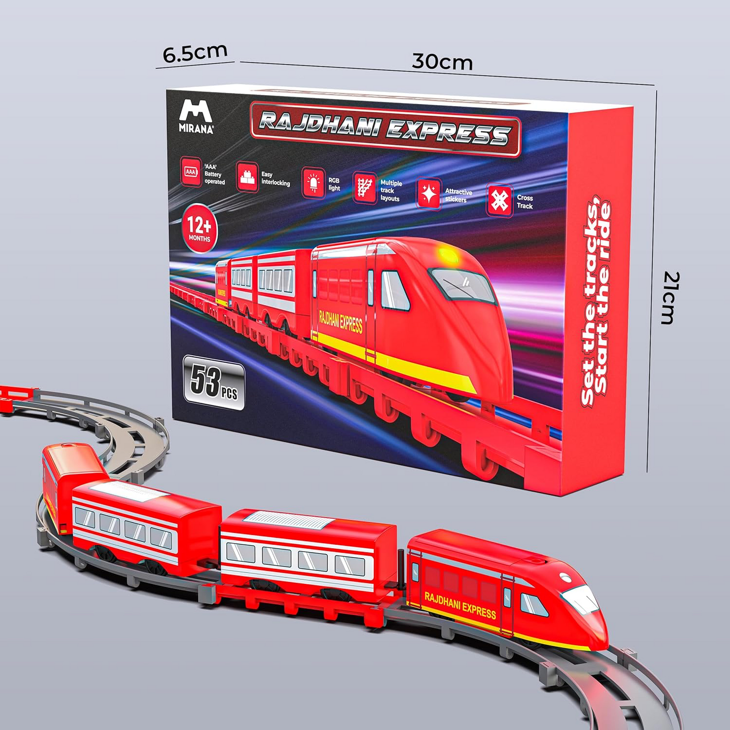 Mirana Rajdhani Express Electronic Train