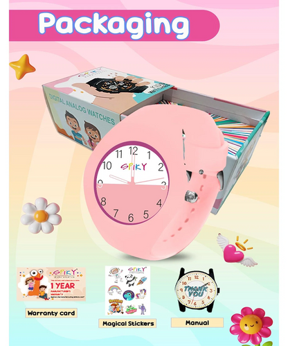Spiky EVA A39 Dual-Tone Analog Watch
