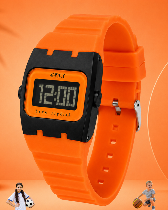 Spiky Spkeva61 Rectangle Digital Sports Watch for Kids