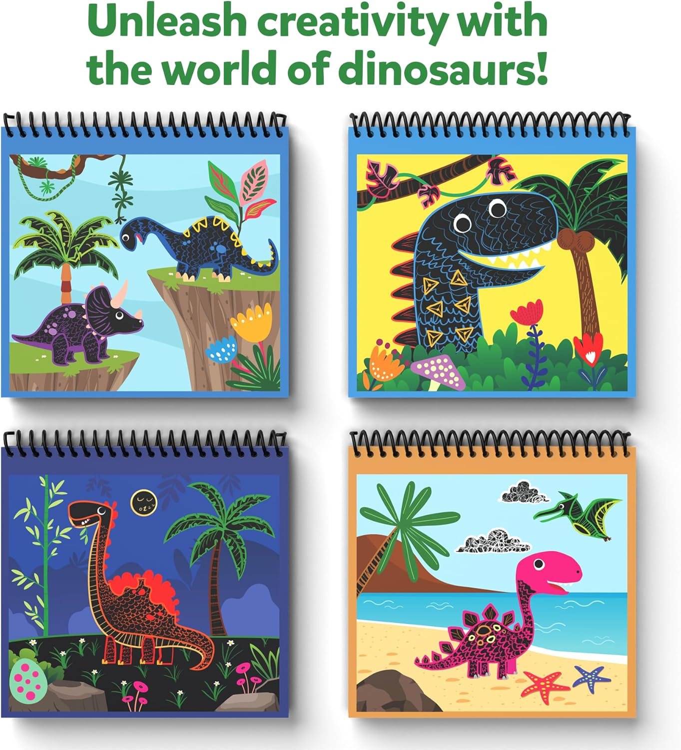 Skillmatics Magical Scratch Art World Of Dinosaurs