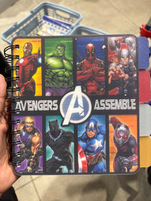 Avengers Assemble Spiral Tabbed Notebook – Marvel Superhero Diary for Kids