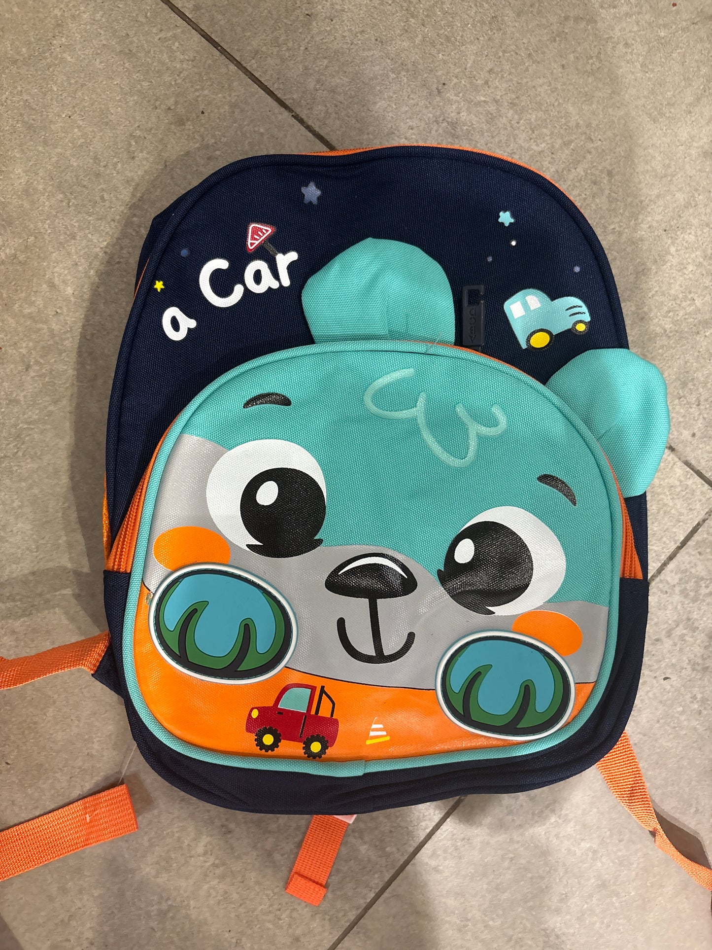 Snail and Car School Bag