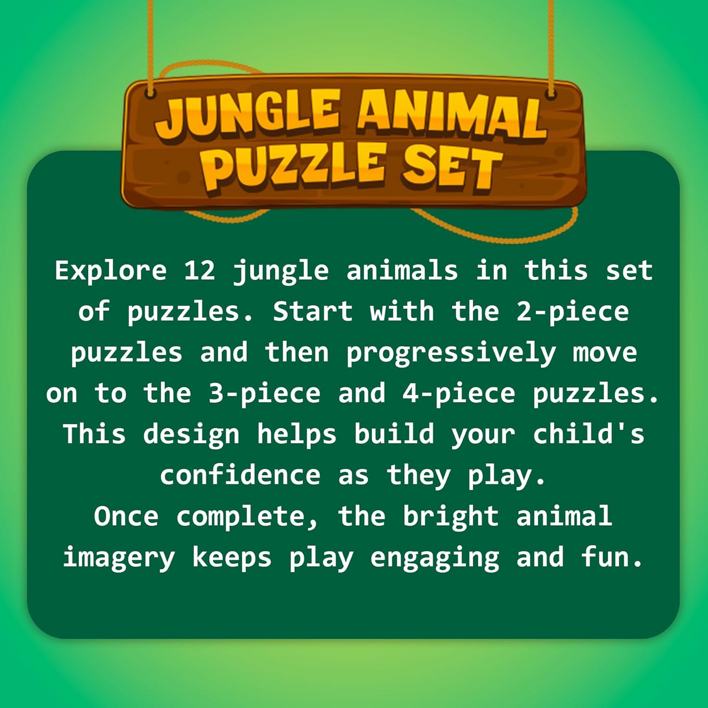 Super Play Jungle Animal Puzzle Set
