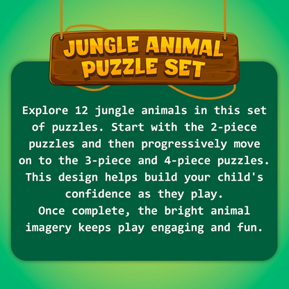 Super Play Jungle Animal Puzzle Set