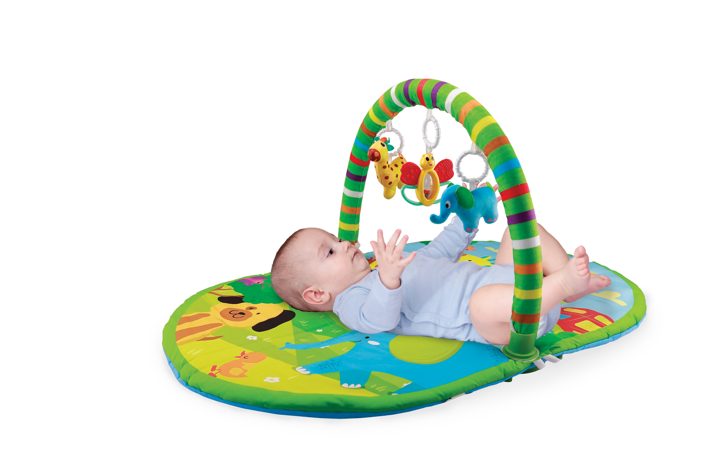 Giggles 3 in 1 Deluxe Play Gym Mat- Green